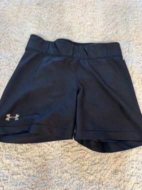 Under Armour Women’s Black Athletic Shorts with Reflective Logo